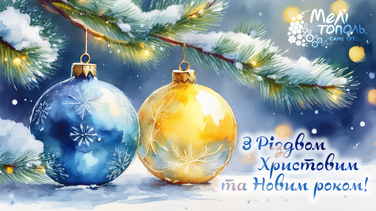 З Різдвом Христовим та прийдешнім Новим 2026 роком!