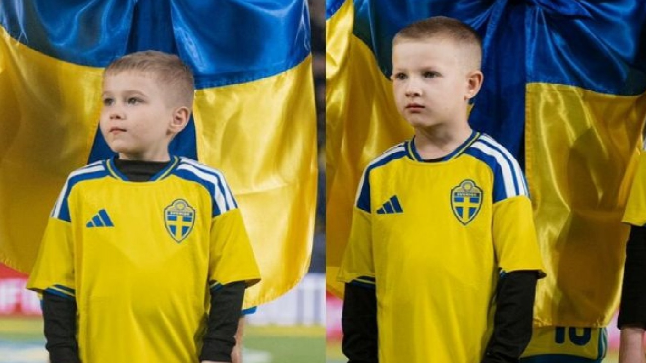 6-річний син загиблого бійця з Мелітополя вийшов на поле разом зі збірною України у Валенсії