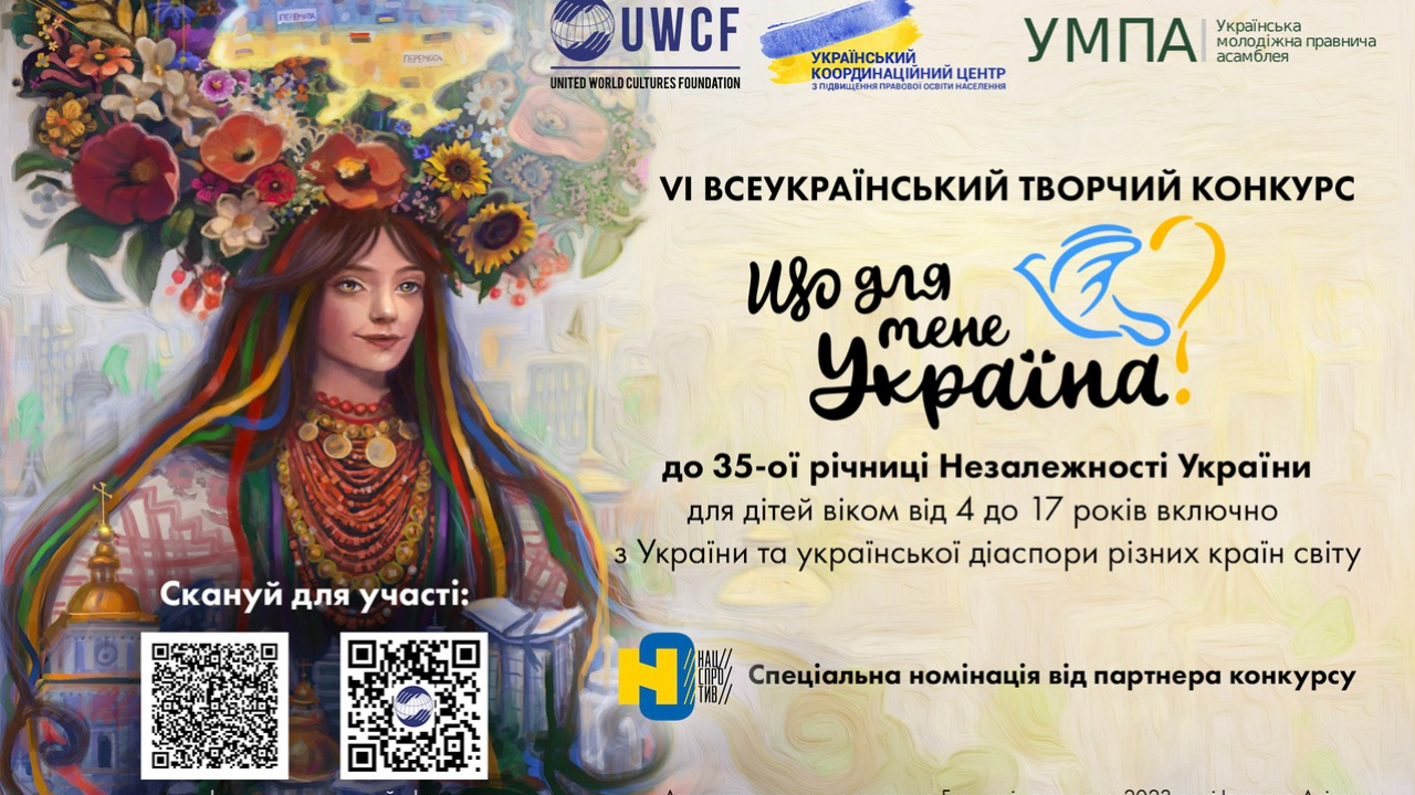 VІ Всеукраїнський творчий конкурс &laquo;Що для мене Україна?&raquo; &mdash; старт прийому робіт!